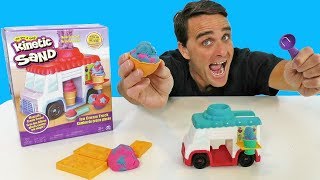 Kinetic Sand Ice Cream Truck Set Unboxing ! || Toy Review || Konas2002