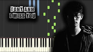 Tony Ann - I Miss You - [Piano Tutorial] (Synthesia) (Download MIDI + PDF Scores)