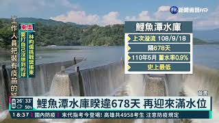 鯉魚潭水庫睽違678天滿位 搶拍溢流美景｜華視新聞 20210728