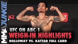 UFC on ABC 1 official weigh-in highlights