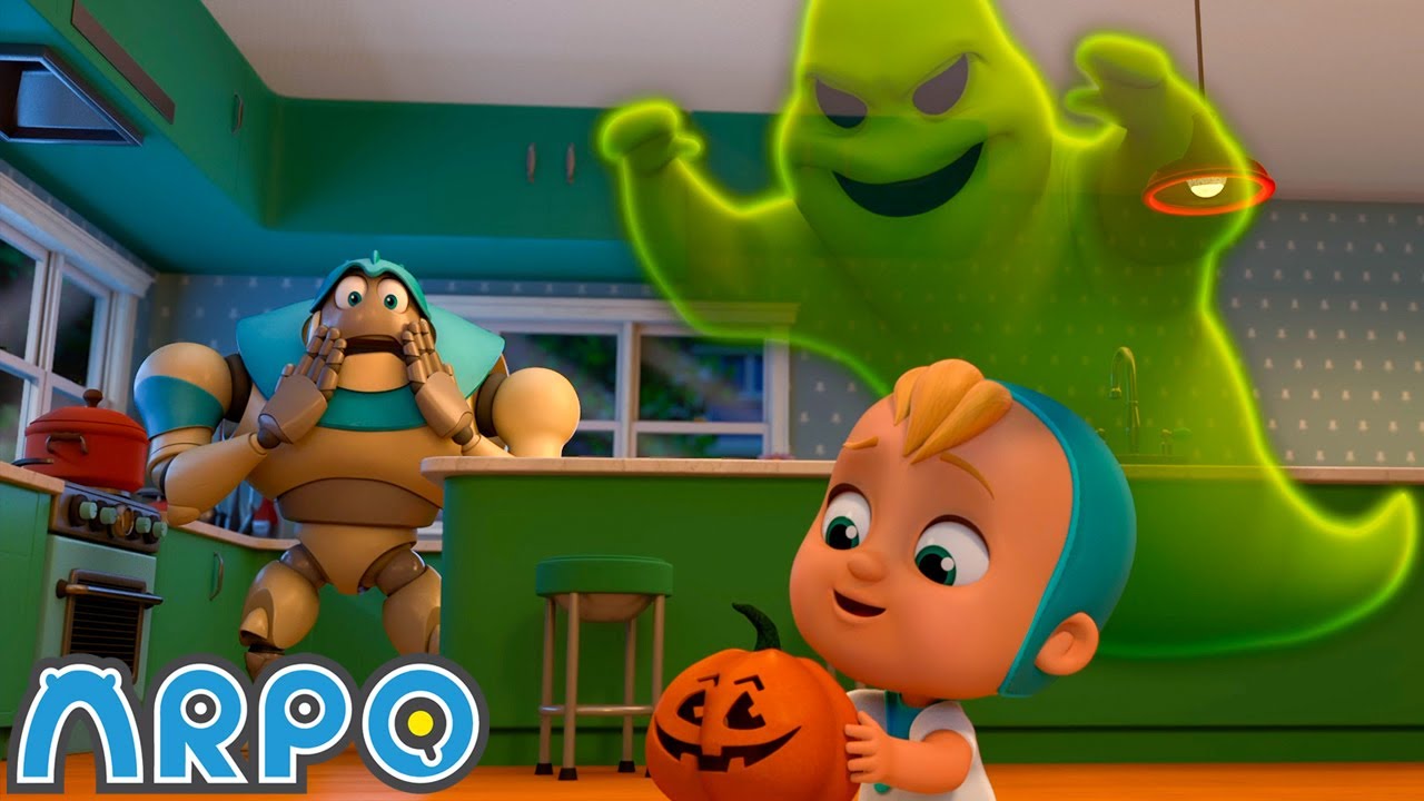 Chase The Ghost Arpo The Robot Funny Kids Cartoons Kids Tv