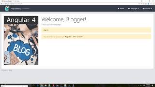 Angular 4 Spring Java JEE ... Demo Blog Full Stack Application