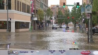 Heavy rain leads to flash flooding in Roanoke