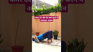 कमर दर्द और पेट कम करने में असरदार आसन |#weightloss #fitness #backpain #viralvideo #shorts #trending