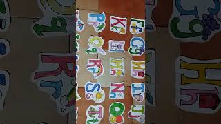 Alphabet chart made at home