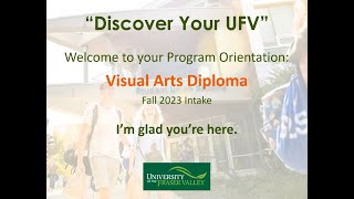 Visual Arts program orientation and planning | UFV