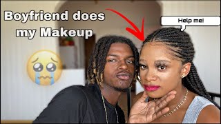 BOYFRIEND DOES MY MAKEUP 💄 Ft. Kevito 733 *EXTREMELY FUNNY😭😳*