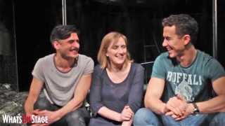 Richard Fleeshman, Jenna Russell and Marc Elliott discuss Urinetown