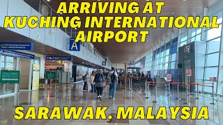 Arriving at Kuching International Airport, Malaysia, Borneo - terminal, arrivals, baggage collection