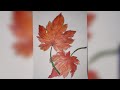 #shorts How to draw falling leaves and color using acrylic