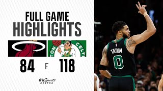 FULL GAME HIGHLIGHTS: Celtics breeze past Miami Heat in Game 5, advance to Conference Semifinals
