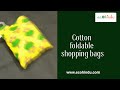 cotton foldable shopping bags