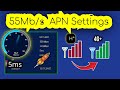 Fix Slow network Speed Get up to 100MBs internet Speed after new APN Settings