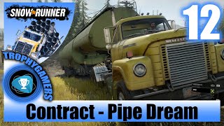 SnowRunner - Pipe Dream - Deliver Heavy Fuel Tanker Semi-Trailer Gameplay Walkthrough Part 12