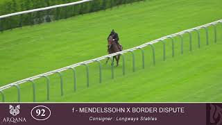 2023 Breeze Up - Lot 92 f. MENDELSSOHN x BORDER DISPUTE