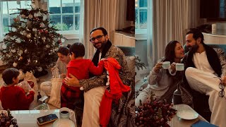 Kareena Kapoor Khan Christmas with family in London opening Christmas gifts with Taimur jeh Ali khan