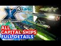 All Terran Capital Ships in Detail - X4: Cradle of Humanity - Captain Collins