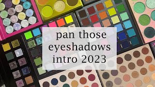 pan those eyeshadows 2023 | intro