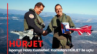 İspanya ve Türkiye Hava Kuvvetleri Komutanları HÜRJET ile Uçtu