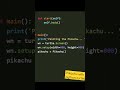 drawing pikachu using python turtle #reels #coding #pythonturtle #turtlegraphics