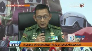 Helikopter TNI Ditemukan, 1 Korban Selamat