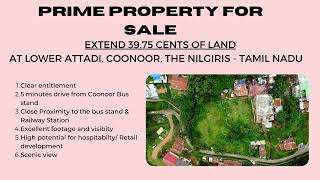 Residential-Land for Sale at Coonoor, Nilgiris | World New Property