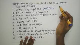 Designing Regular Expression