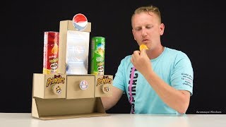 Making  Pepsi-Pringles Dispenser at Home