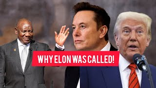 Ramaphosa explained the call he had with Elon Musk