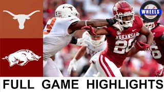 #15 Texas vs Arkansas Highlights | College Football Week 2 | 2021 College Football Highlights