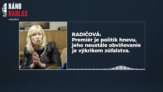 Radičová: Premiér je politik hnevu, jeho neustále obviňovanie je výkrikom zúfalstva