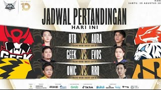 Derby Perdana Lemon Main MPL S 10 ONIC 1 VS  2 RRQ