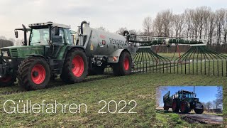 Güllefahren 2022 mit Fendt 512 | Rekordia Fass \u0026 15m Vogelsang Schleppschlauch