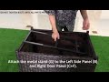 Patio fire pit assemble instruction Video!