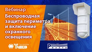 Беспроводная защита периметра и включение охранного освещения. Пирон-8. Вебинар от компании РИЭЛТА