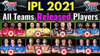 IPL 2021 All Teams Confirmed Released Players List | CSK, KKR, RCB, MI, RR Released Players IPL 2021