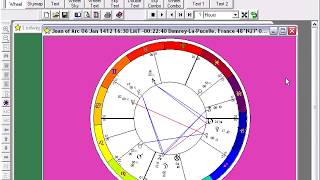 Starlight software demonstration: Viewing the natal fixed star parans