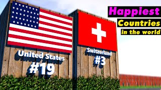 TOP 30 HAPPIEST COUNTRIES TO LIVE IN THE WORLD COMPARISON [3D]