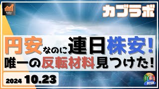 【カブラボ】10/23 円安なのに11連続陰線で株安！ しかし、唯一の反転材料が見つかったぞ！