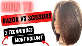 Razor vs Scissor -  Weight Removal - 2 Techniques