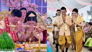 ពិធីមង្គល Happy wedding 🌹#Happywedding 🌺#Khmertradition🇰🇭🙏❤️