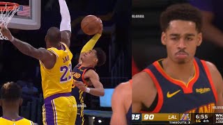 Jordan Poole tried to end LeBron James but ...