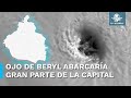 ¿Qué es y cómo se mide el ojo del Huracán Beryl?