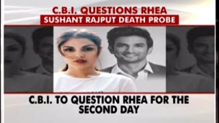 Day 2 Of CBI Questioning For Rhea Chakraborty After 10 Hours Yesterday