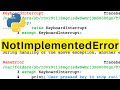 NotImplementedError | Python | Tutorial