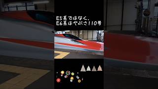 E5系ではなく、E6系はやぶさ　〜盛岡駅にて〜　#shorts #新幹線 #railway