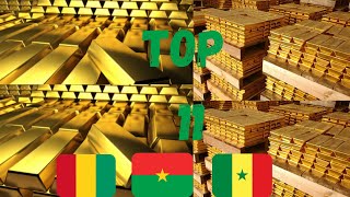 Top 11 pays les plus grands producteurs d'or d'Afrique