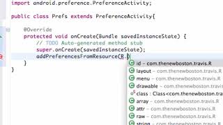 Android Developing Applications Tutorial 56 Creating a PreferenceActivity