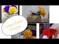 Crepe paper flowers handmade | Ahmad's creativities 🔔