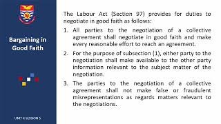 Collective Bargaining And Negotiation Skills Unit 4 Session 5